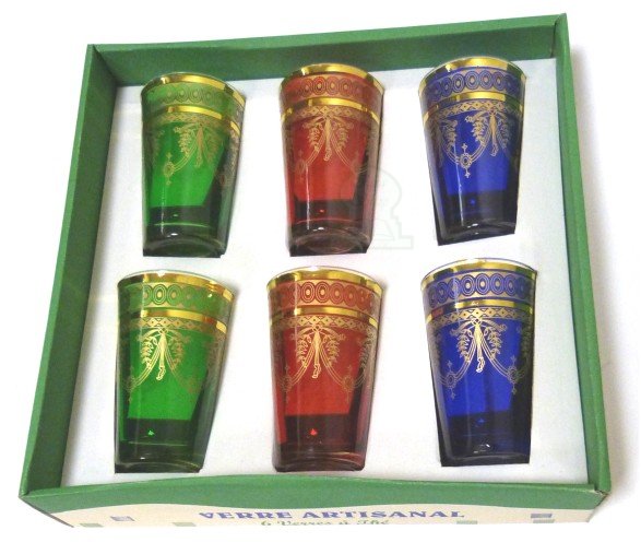 verres à thé cristaux